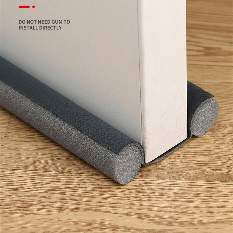 Windproof Seal Strip Draught Excluder Stopper Door Bottom Guard Double Protector Doorstop Dust-proof Blocker Sealer Soundproof-000080