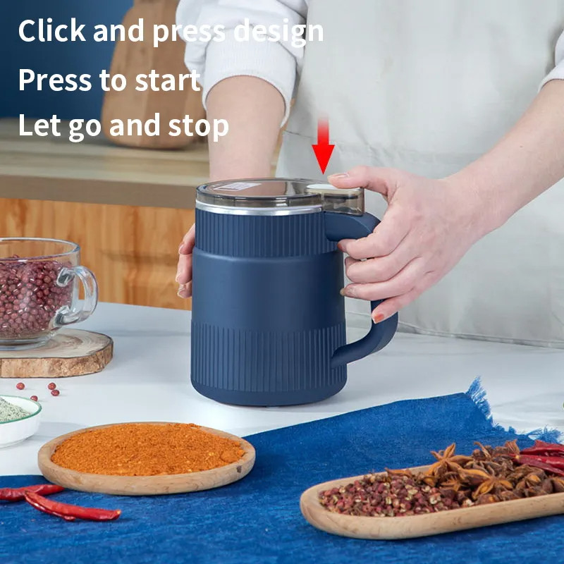 Multifunctional Electric Coffee Grinder Kitchen Cereal Nuts Beans Spices Grains Grinder Machine-000087
